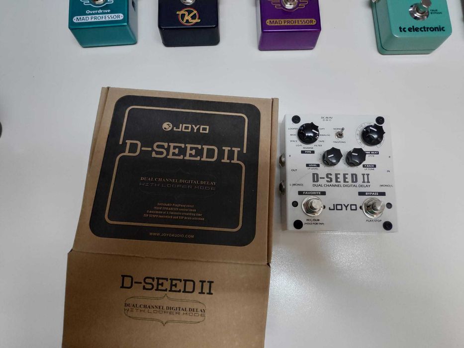 PEDAL GUITARRA JOYO D-SEED II DELAY - NOVO SEM USO