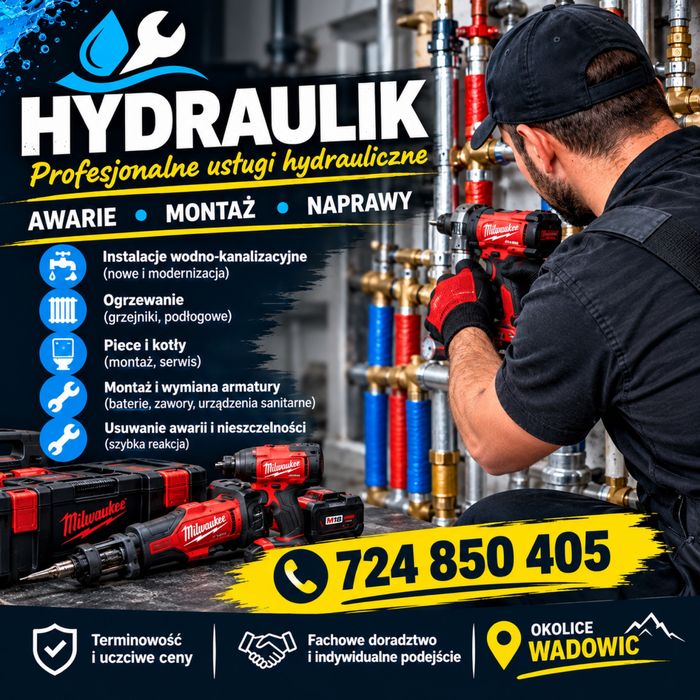 Hydraulik Montaż Awarie
