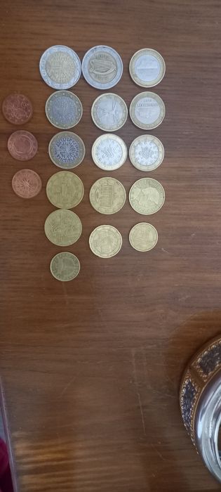 Moedas valiosas .