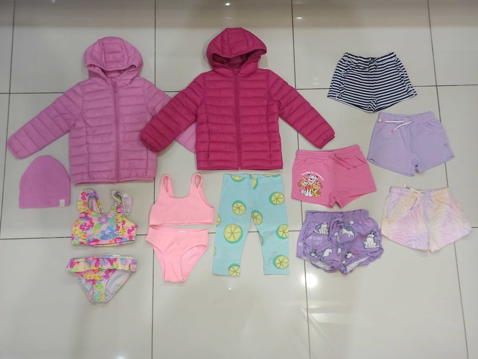 Paczka ubranek dla dziewczynki rozmiar 122
