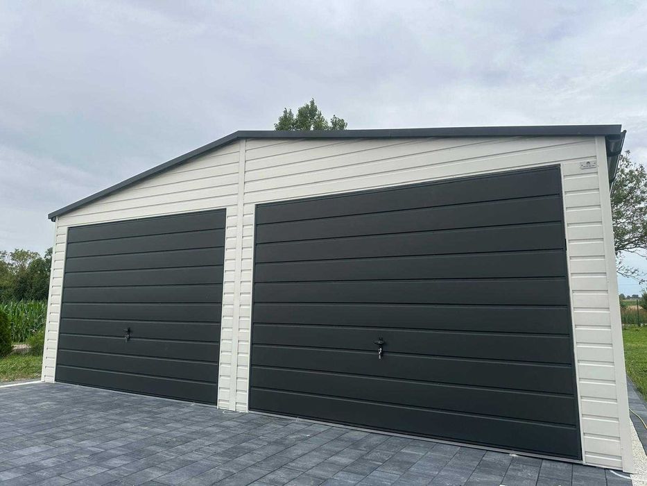 Solidny Garaż Blaszany 6x6 6x5,8 Brama uchylna Transport montaż GRATIS