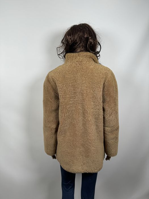 Lubelskie Zakłady Futrzarskie vintage brązowe futerko kurtka miś M