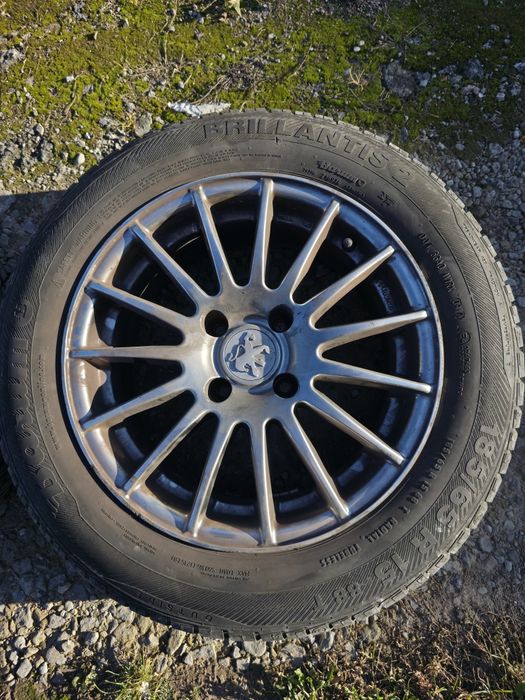 Felgi aluminiowe 15 z oponami letnimi 4x108 Peugeot