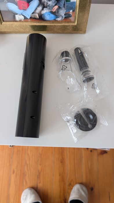 Conjunto saca rolhas elétrico