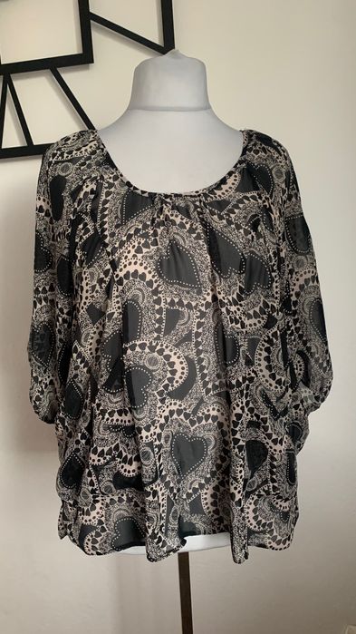 DPROTHY PERKINS r. 44/46/48 bluzka letnia, prześwitująca