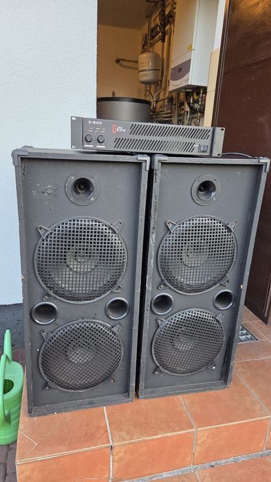 Kolumny estradowe STX 30-200-8 + Wzmacniacz T.amp E800