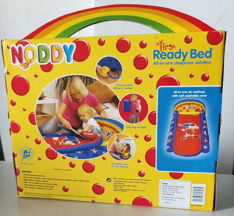 Papagaio + Cesto + Cama Insuflável Noddy c/saco cama - (€6 a €40)