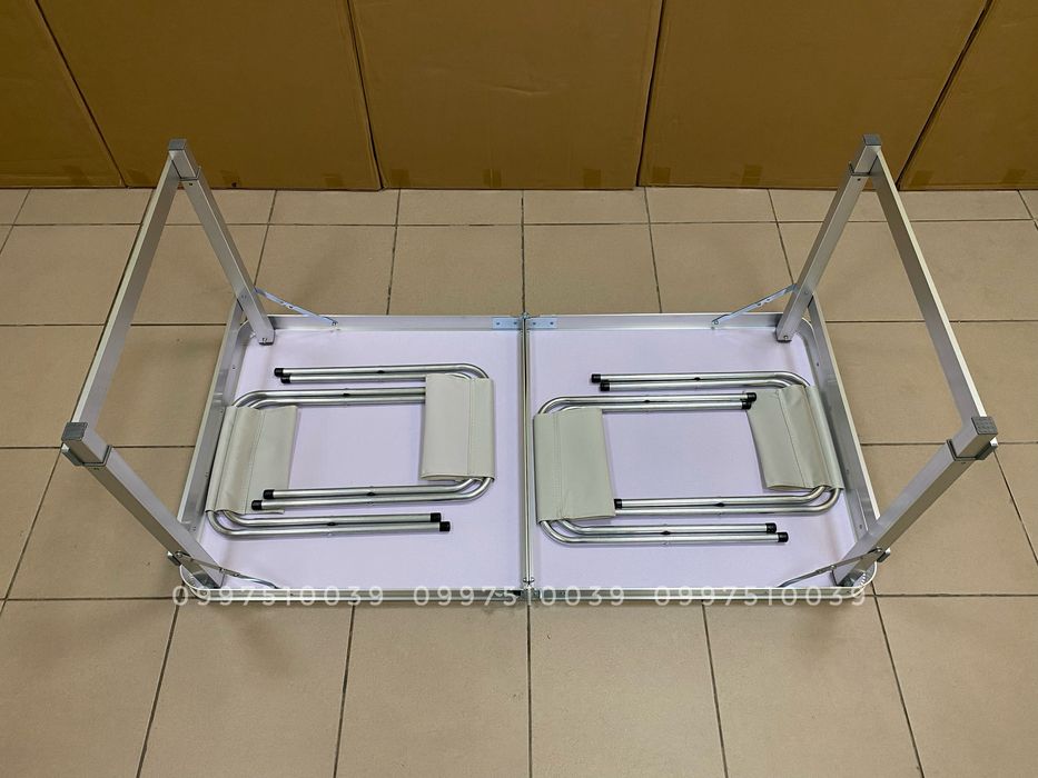 Раскладной стол + 4 стула УСИЛЕННЫЙ. Для пикника Стіл пікніка розкладн