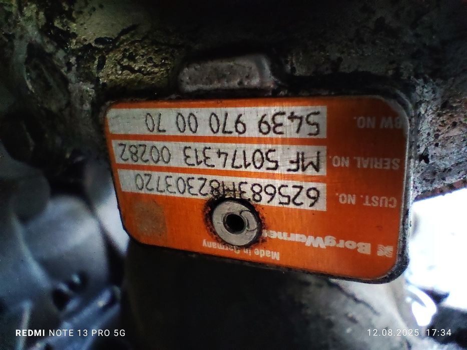 Turbina Renault Laguna III  1.5 dCi8.  8..8.25