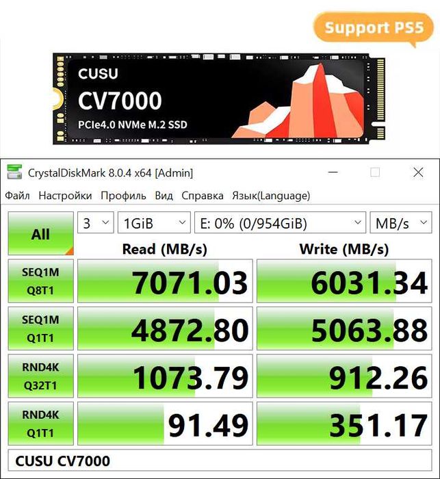 SSD M2 NVME Netac Fanxiang Cusu Ediloca 512Gb 1Tb 2Tb (Нові)