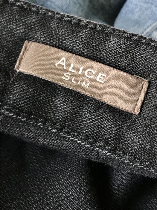 Mango Jeans 40 L granatowe jeansy bawełna z elastanem rozciągliwe