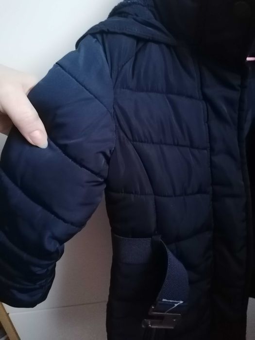 Kurtka zimowa, pikowana, C&A, granatowa