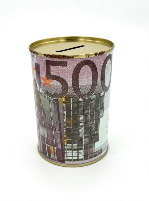 LOTE 35 Mealheiros Notas Euro 500€ 200€ 100€ 50€ - 0,80€ Cada