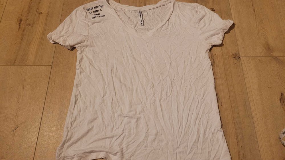 T shirt bialy cropp