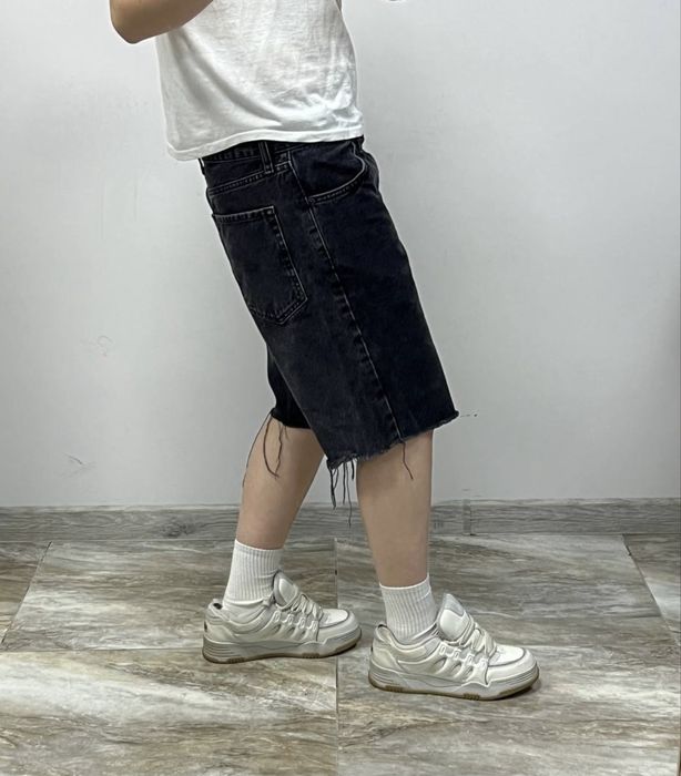 Широкі шорти джинсові чорні Loose Baggy fit широкие шорты BDG sk8