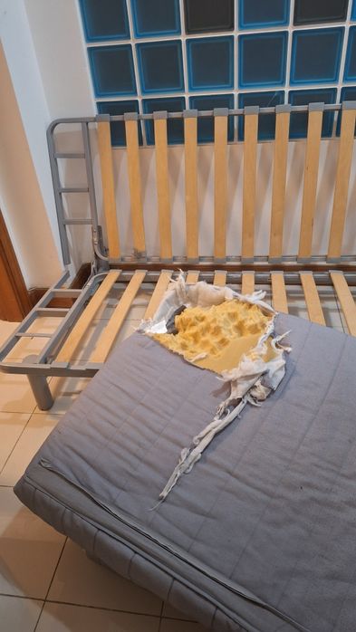 Sofa cama estrutura ikea