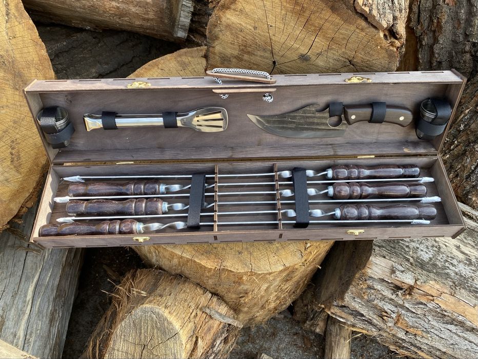 Подарунок військовому/ набір шампурів чоловіку