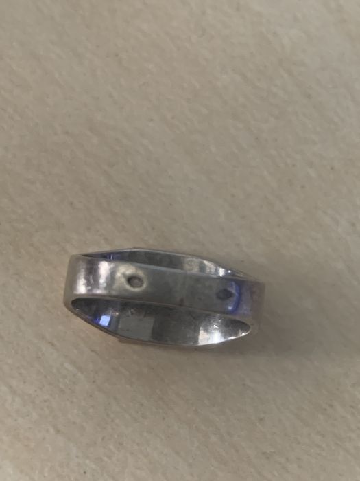 Srebro.Złoto. Sygnet srebro-złoto stary.