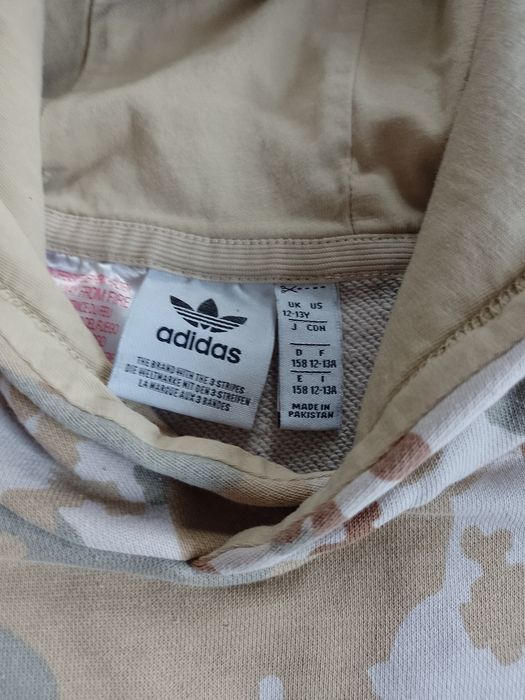 Bluza z kapturem Adidas moro  12-13 lat