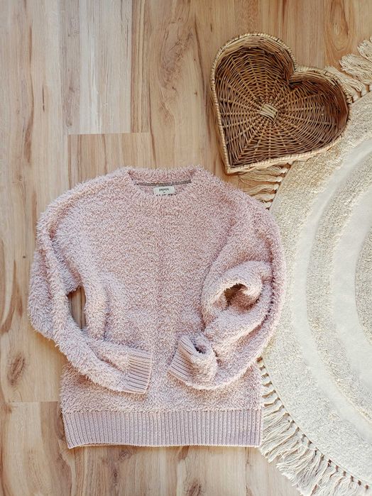 Sweter włochacz bluza ciepła jesienna jesień Papaya M