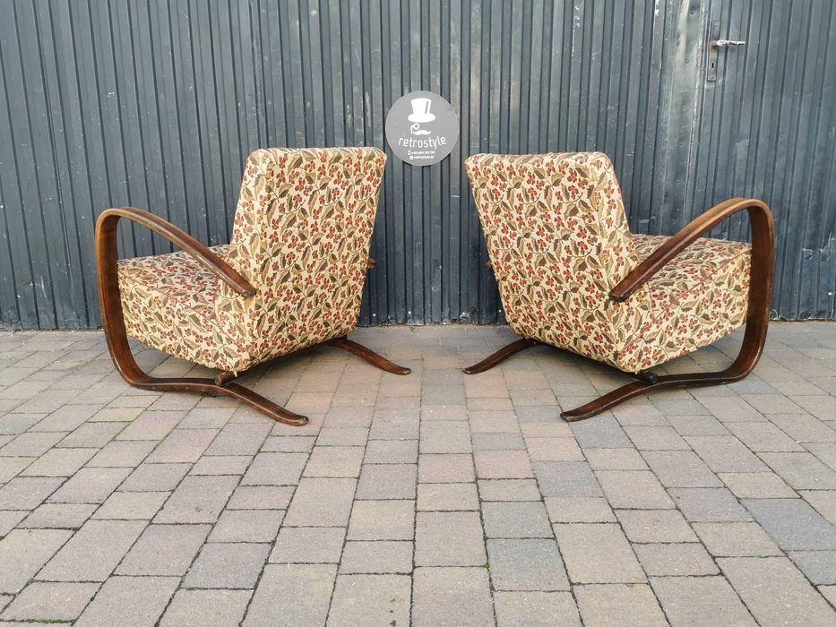 Fotel ART DECO J. Halabala H-269, Czechosłowacja '30-'50, RETRO