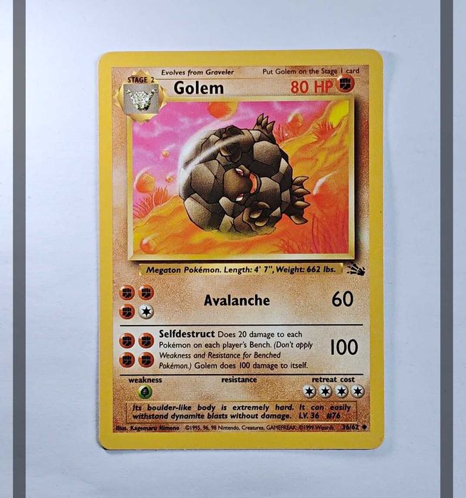 Golem 36/62 FO Pokemon ENG-NM