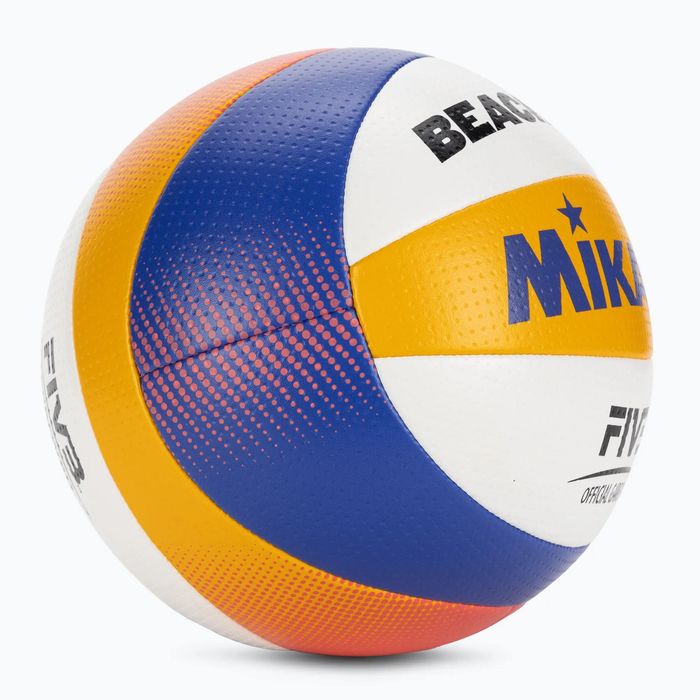 Piłka MIKASA Beach Pro BV550C white/blue/yellow rozmiar 5