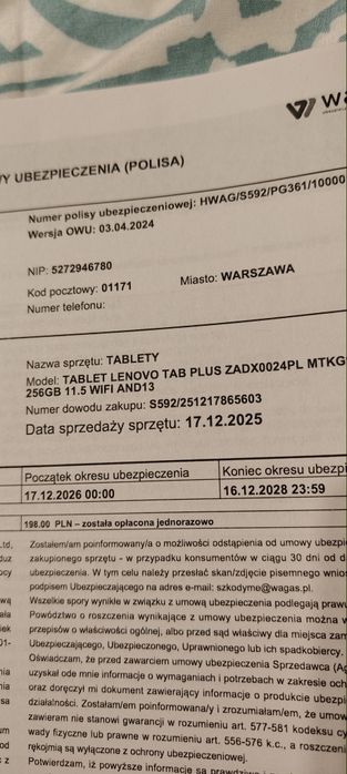 Tablet Lenovo TAB Plus 8/256