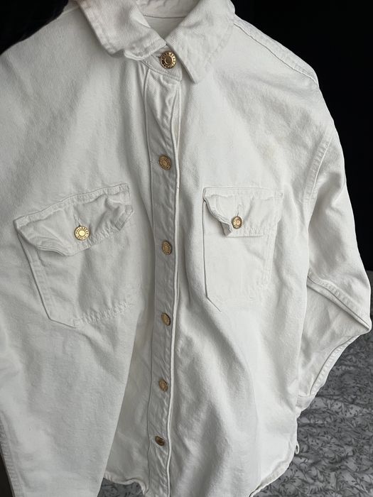 Kurtka jeansowa biała