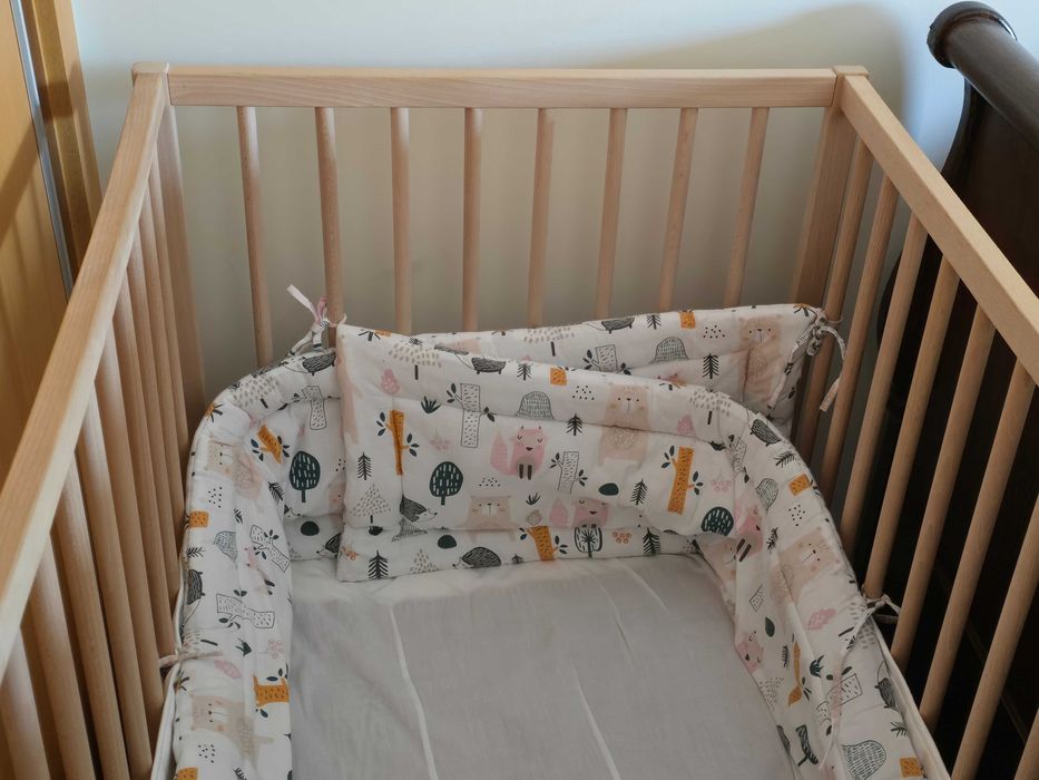 SNIGLAR Berço IKEA,faia+Colchão +capa protectora