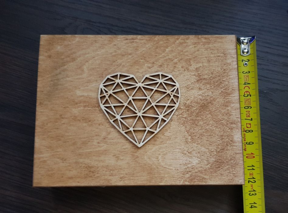 Skrzynka skrzyneczka pudełko na obrączki boho ślub wesele