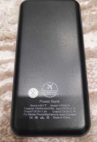 Повербанк 10000 mAh швидка зарядка, полімерний