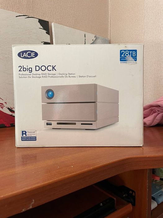 ПРОДАМ 28TB  Lacie 2Big Dock 28Tb V2 Thunderbolt  3 + USB 3.1