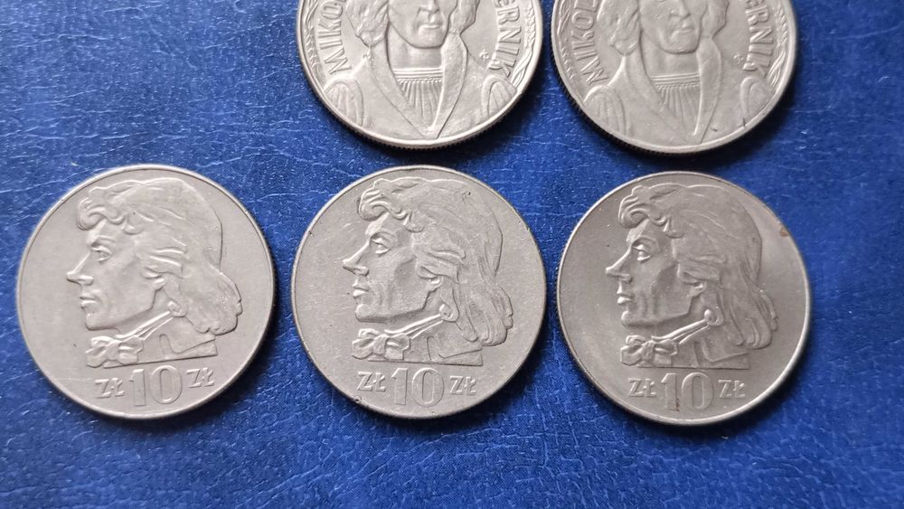 Stare monety Medal 10 zł 1967 Kopernik Kościuszko zestaw PRL