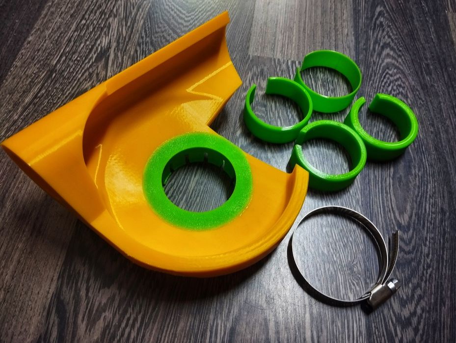 Пылеотвод пиловідвід кожух для черепашек 100мм на болгарку УШМ