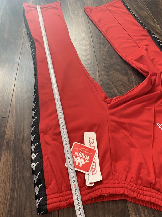 czerwone dresy KAPPA rozpinane