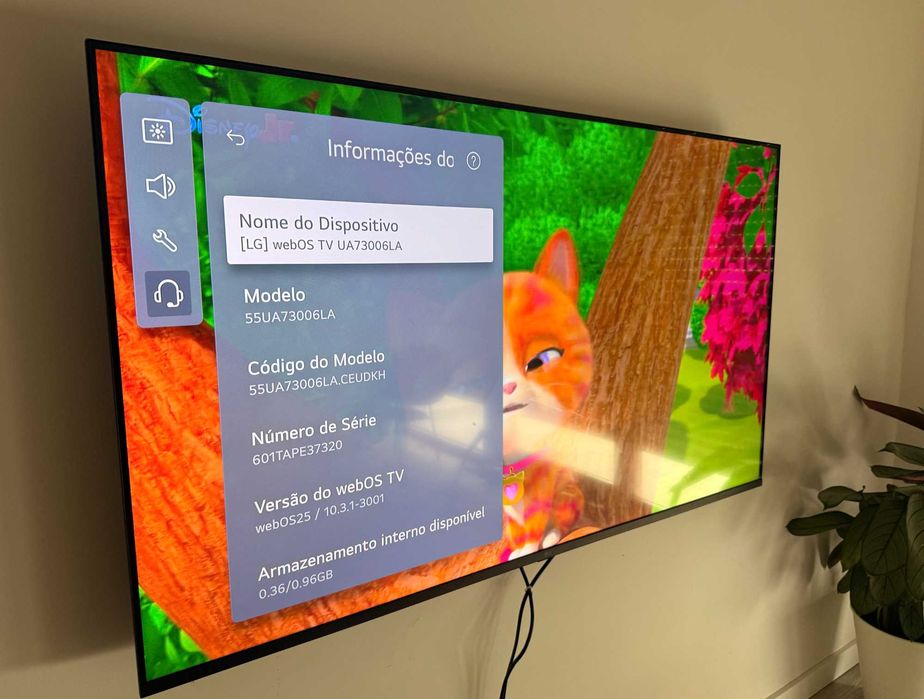 TV LG 55 -  4K uhd - Smart TV - PERFEITO estado
