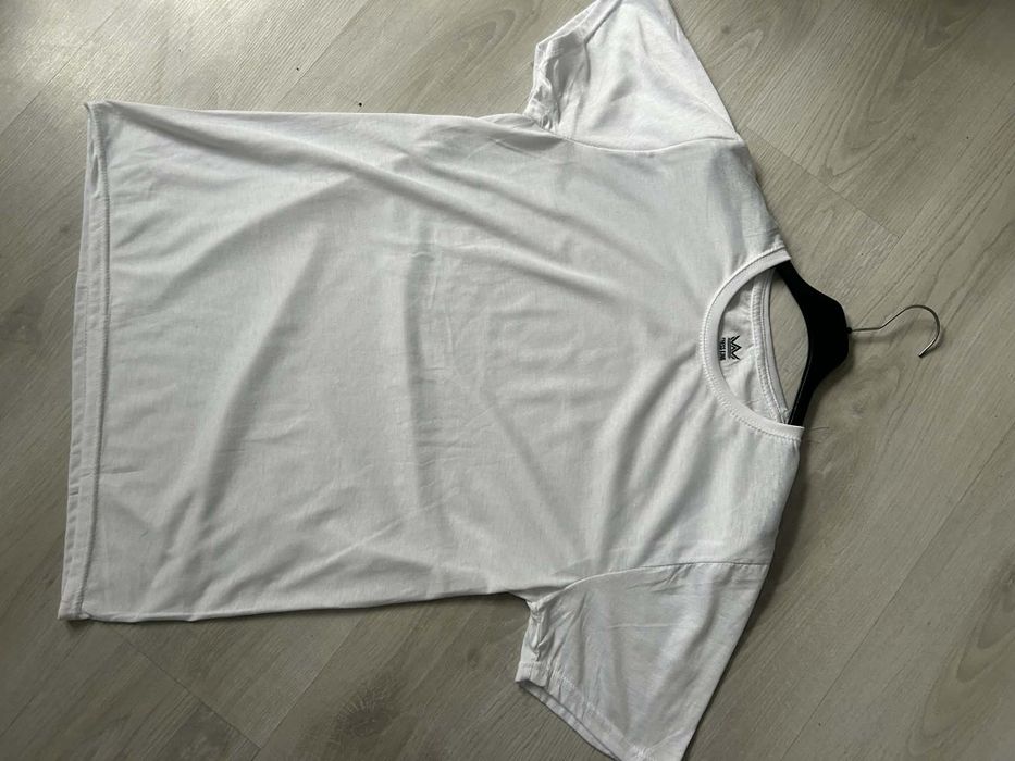 #Chees king T-shirt biały L