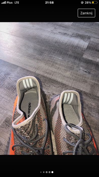 Szare Yeezy Boost 350