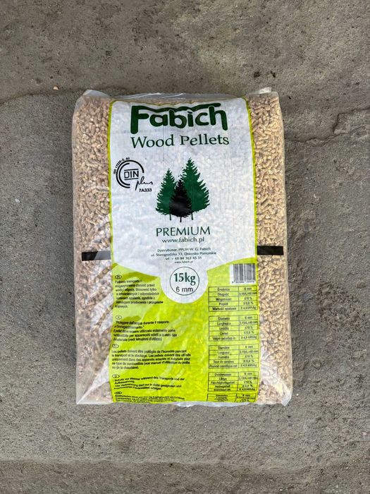 Pellet FABICH 6 lub 8 mm 975kg paleta - dostawa gratis