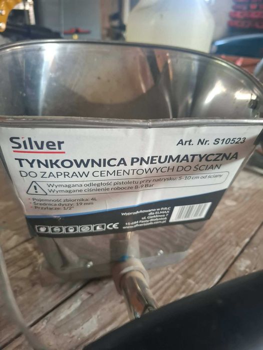 pneumatyczna tynkownica do zapraw cementowych Silver