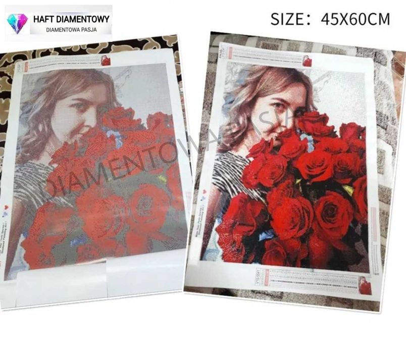 Haft diamentowy Z WŁASNEGO ZDJĘCIA diamenciki okrągłe