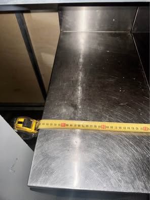 Bancada aço con 2 portas  ideal para máquina a café