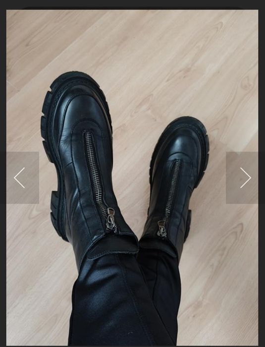 Чоботи шкіряні жіночі / Ботинки женские