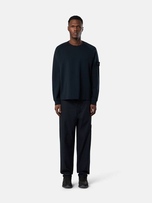 Світшот Stone Island Cotton stretch fleece Ghost Peace 610001 black
