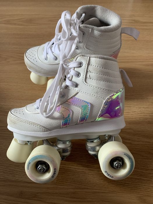 Patins OXELO rodas Branco Parque das Nações •