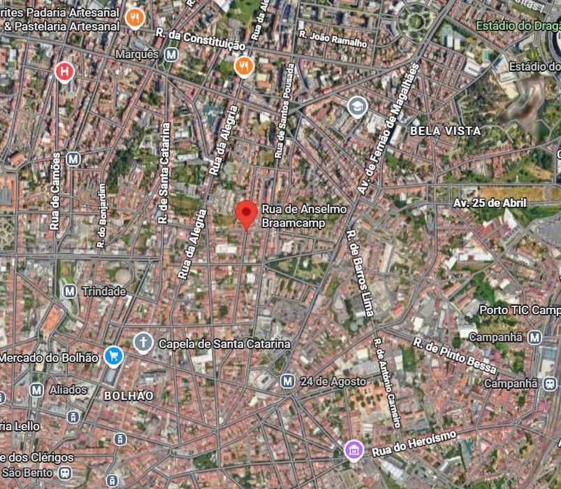 T0 junta ao Bolhão e Campo 24 Agosto - Construção Nova