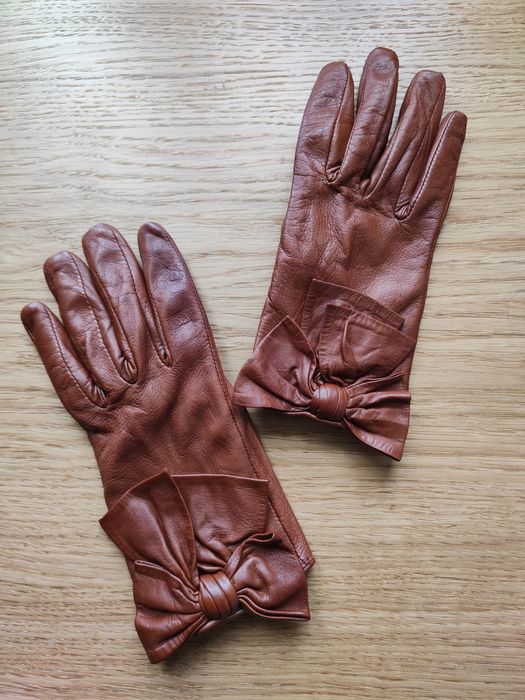 Шкіряні перчаткі Mango