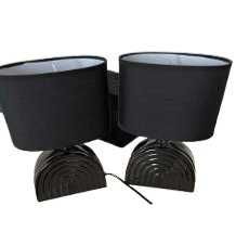 Glamour Modern LAMPA STOŁOWA Nocna Ceramiczna 19.5 x 27 cm