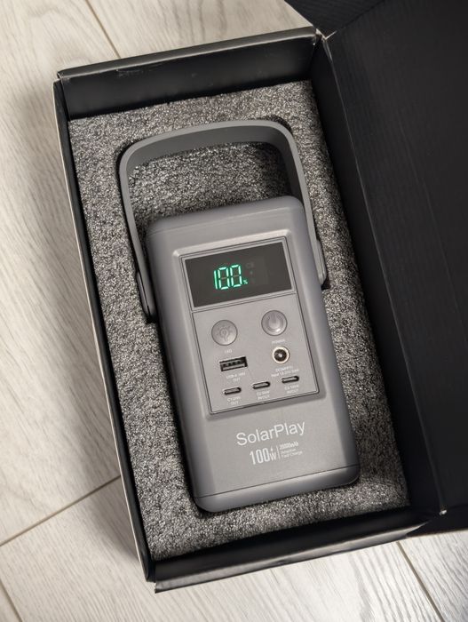 Портативна зарядна станція SolarPlay Q100 100W 96 Вт год, нова